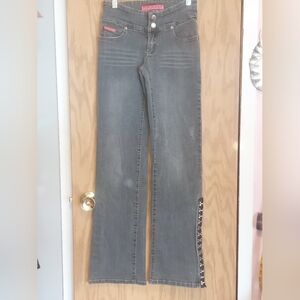 VTG Y2K Hotkiss jeans with snap detail cybercore size 3